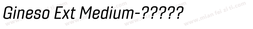 Gineso Ext Medium字体转换